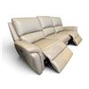 Image 1 : New – Leather All Around Power Sofa with Zero Gravity Reclining – Retail : $3,999