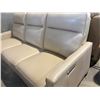 Image 4 : New – Power Reclining Genuine Leather Sofa with Power Headrest – Retail : $3,599