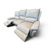 Image 1 : New – Power Reclining Top Grain Leather Sofa with Power Headrest – Retail: $3,499