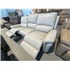 Image 2 : New – Power Reclining Top Grain Leather Sofa with Power Headrest – Retail: $3,499