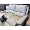 Image 3 : New – Power Reclining Top Grain Leather Sofa with Power Headrest – Retail: $3,499