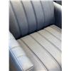 Image 4 : New – Hydeline Ennis Leather Chair in Midnight Gray – Retail Price: $1,999