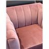 Image 3 : New – Designer Fabric Coral Chair in Plush Pink Velvet – Retail Price: $1,499