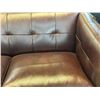 Image 4 : New – Leather Loveseat with Pocket Coils, High Density Foam – Retail Price: $3,299