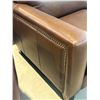 Image 3 : New – Leather Sofa with No-Sag Pocket Coils, High Density Foam – Retail Price: $2,