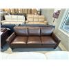Image 5 : New – Leather Sofa with No-Sag Pocket Coils, High Density Foam – Retail Price: $2,