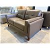 Image 2 : New – Huntington Collection Top Grain Leather Loveseat – Retail Price: $2,299