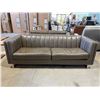 Image 3 : Top Grain Leather Loveseat with No-Sag Pocket Coils, High Density Foam