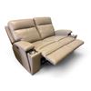 Image 1 : New – Hydeline Vault Collection, Top Grain Leather Power Reclining Loveseat Retail: $3295