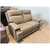 Image 3 : New – Hydeline Vault Collection, Top Grain Leather Power Reclining Loveseat Retail: $3295