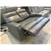 Image 3 : New – Hydeline Vault Collection Premium Leather Power Reclining Loveseat - Retail: $2995