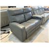 Image 5 : New – Hydeline Vault Collection Premium Leather Power Reclining Loveseat - Retail: $2995
