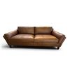 Image 1 : New – Hydeline Vault Collection Premium Hand Rubbed Leather Sofa  – Retail : $2995