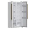 Image 3 : New - Forno Salerno 33" Side-by-Side Refrigerator - RV: $2699 CAD (Model FFRBI1805-33WHT) - Tested,