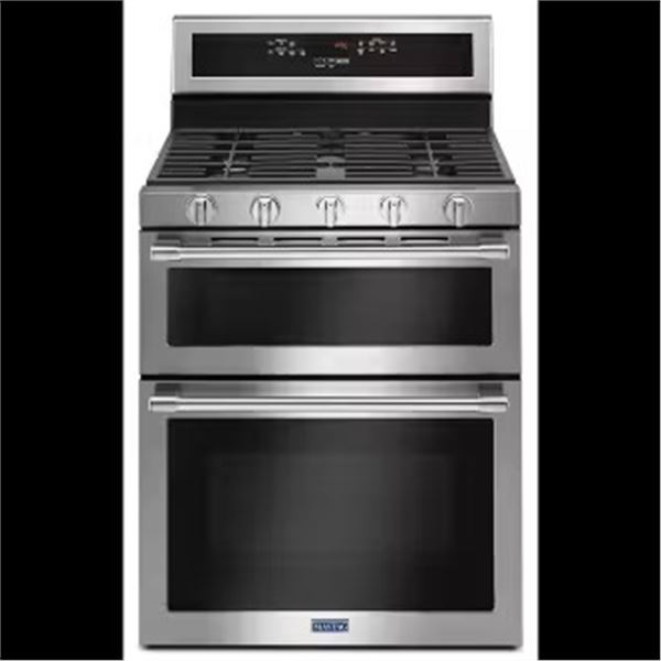 New - Maytag 30" Double Oven Gas Range - RV: $2400 CAD (Model MGT8800FZ)