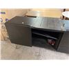 Image 3 : Modern Dark Sideboard, H30" x W80" x D17.5" - Some wear, door and shelfs assembly required