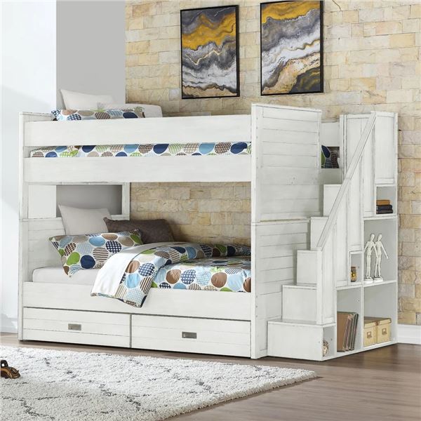 BNIB - Kerry Full Over Full Bunk Bed - Slate Grey - RV: $1999 CAD (Assembly required, comes in 5 box