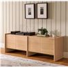 Image 1 : New Open Box - Article Torme 72" Media Unit - White Oak - RV: $1599 CAD (ART2493)
