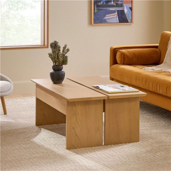 New - Article Karl 46" Lift-top Storage Coffee Table - RV: $1049 CAD, H18" x W46" x D29"