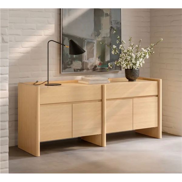 New Open Box - Article Torme 70" Sideboard - White Oak - RV: $1699 CAD (ART5956)