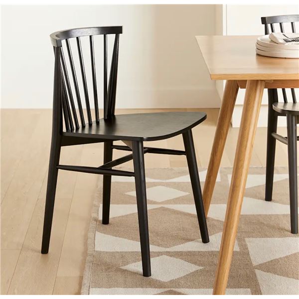New Open Box - Article - Set of 2 RUS Black Dining Chairs - RV: $269 CAD (ART1593)