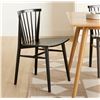 Image 1 : New Open Box - Article - Set of 2 RUS Black Dining Chairs - RV: $269 CAD (ART1593)