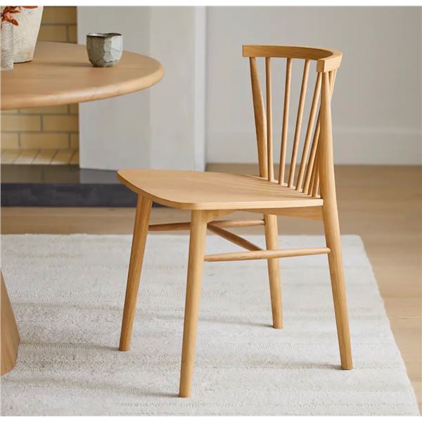 New Open Box - Article - Set of 2 RUS Light Oak Dining Chairs - RV: $269 CAD (ART0533)