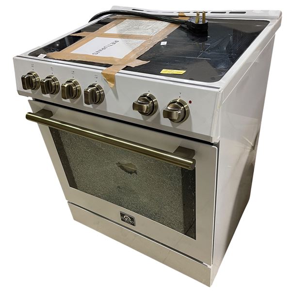 New - Forno 30" Induction Range - RV: $1699 CAD - door glass is broken