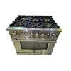 Image 1 : Forno Capriasca 36" Freestanding Dual Fuel Range - RV: $2299 CAD - 1 control knob and some burner ca