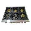 Image 3 : Forno Capriasca 36" Freestanding Dual Fuel Range - RV: $2299 CAD - 1 control knob and some burner ca