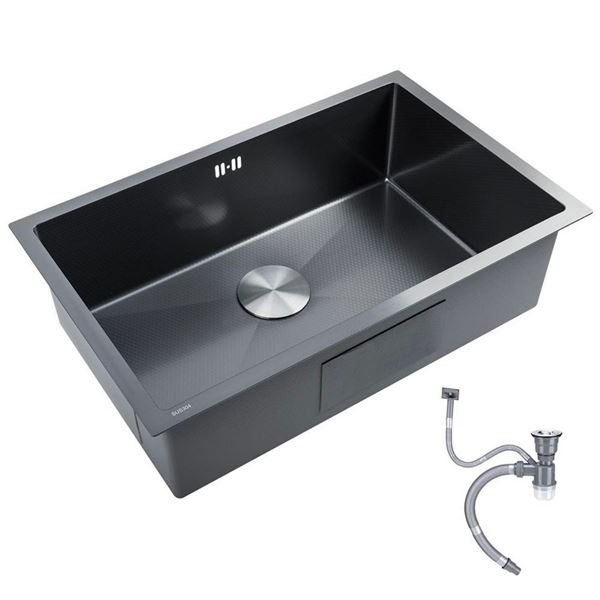 New - HAND SINK - Stainless Steel Sink - Brushed or Black (Model DLS-8246 - Colours Selected Randoml