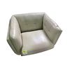 Image 1 : Light Beige Leather Sofa, H30" x W40" x D35"