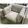 Image 2 : Light Beige Leather Sofa, H30" x W40" x D35"