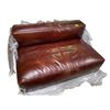 Image 1 : Dark Brown Leather Sofa, H24" x W50" x D35"