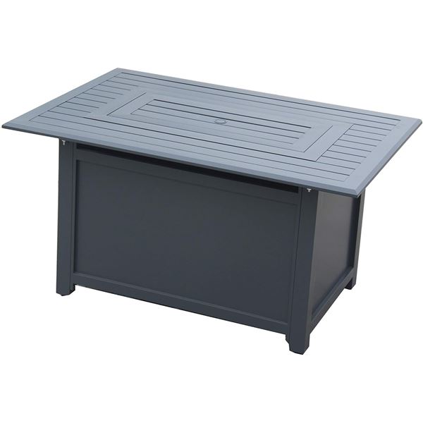 New - Paramount Gale Rectangle Aluminum Convertible Fire Table- RV: $599.99 CAD (Model FP-341-GY)