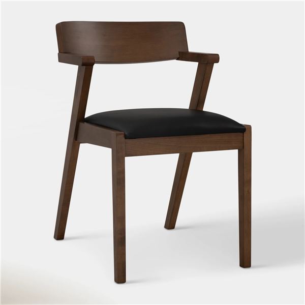 New - Hoft Home Zola Dining Chair - Black & Walnut - RV: $279 CAD (WM2141-DC)