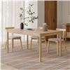 Image 1 : New - Article Heidi 62" - 82.75" Oak Extendable Dining Table -  RV: $1199 CAD (ART5060)