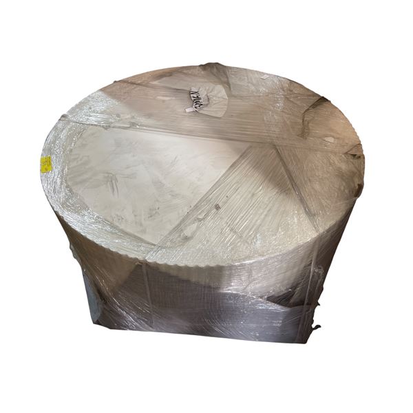White Round Coffee Table, H16" x Dia. 34" - some stains on the top