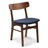 Image 2 : New - Article Ecole Dining Chair - RV: $249 CAD - Walnut and Seascape Blue