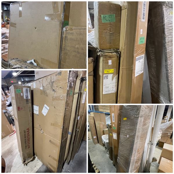Large Assortment - 7 Boxes Quality Table Top and Sofa Parts - Various Models and Colours