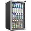 Image 1 : EUHOMY Beverage Refrigerator and Cooler, 128 Can Mini fridge with Glass Door RV: $339.98