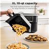 Image 2 : Ninja Foodi 10 QT 6-in-1 DualZone Smart XL Air Fryer, 2 Independent 5QT Baskets, Smart Cook Thermome