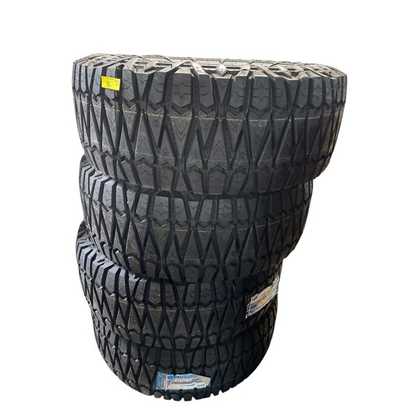 Set of 4 New Tri-Ace Punisher M/T Tires - RV: $2000, 37X13.50R17LT, 8PR, 124Q, Load Range D