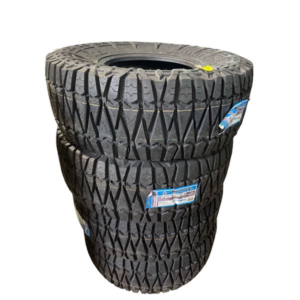 Set of 4 New Tri-Ace Punisher M/T Tires - RV: $2000, 37X13.50R17LT, 8PR, 124Q, Load Range D