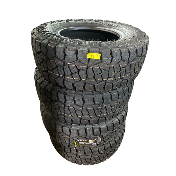 Set of 4 New Mark Ma Dakar R/TX Tires - RV: $2000 CAD, LT285/70R17, 121/118S, 10PR