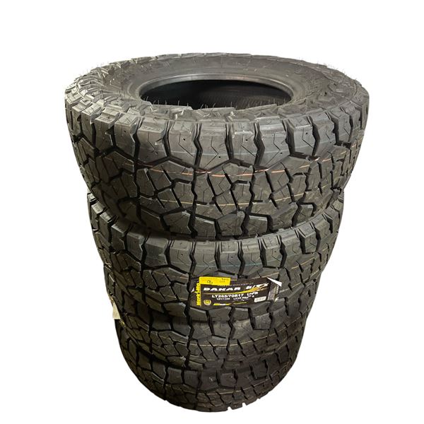 Set of 4 New Mark Ma Dakar R/T X Tires - RV: $2000 CAD, LT285/70R17, 10PR, 121/118S, Load Range E