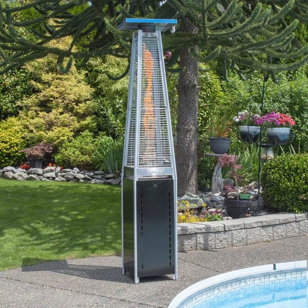 New - Paramount Flame Patio Heater, Black and Silver - RV: $372.99 CAD (PH-F-121-BK MO)