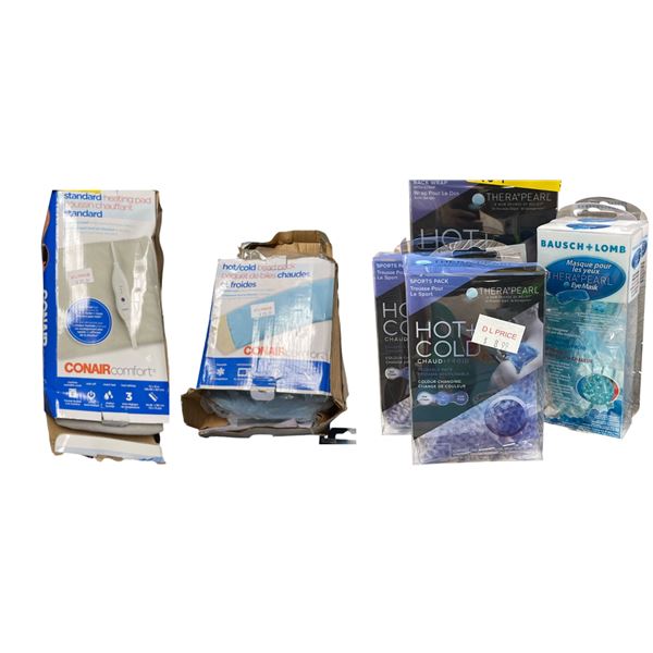 7-Pcs Hot and Cold Therapy Products - RV: $150+ CAD Includes TheraPearl Sports Pack, Bausch+Lomb Eye