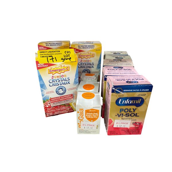 11-Pcs Baby and Kids Vitamins & Supplements (Exp 2026-2027)