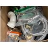 Image 3 : 2 Boxes of Washing Machine Parts and Dishwasher Parts, Elbow Hoses & Drain Connectors, and More